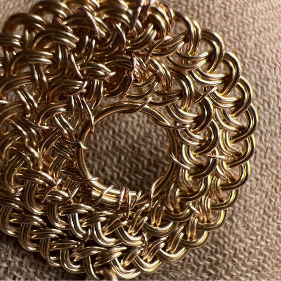 LPL creations freshwater pearls crystals,14 laminated yellow gold earrings nwot - Picture 6 of 12